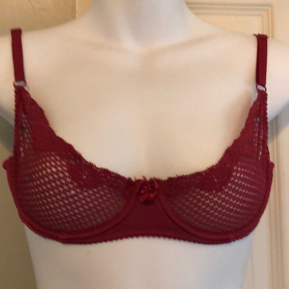 Bralette with no labels.  Back closure, unlined.